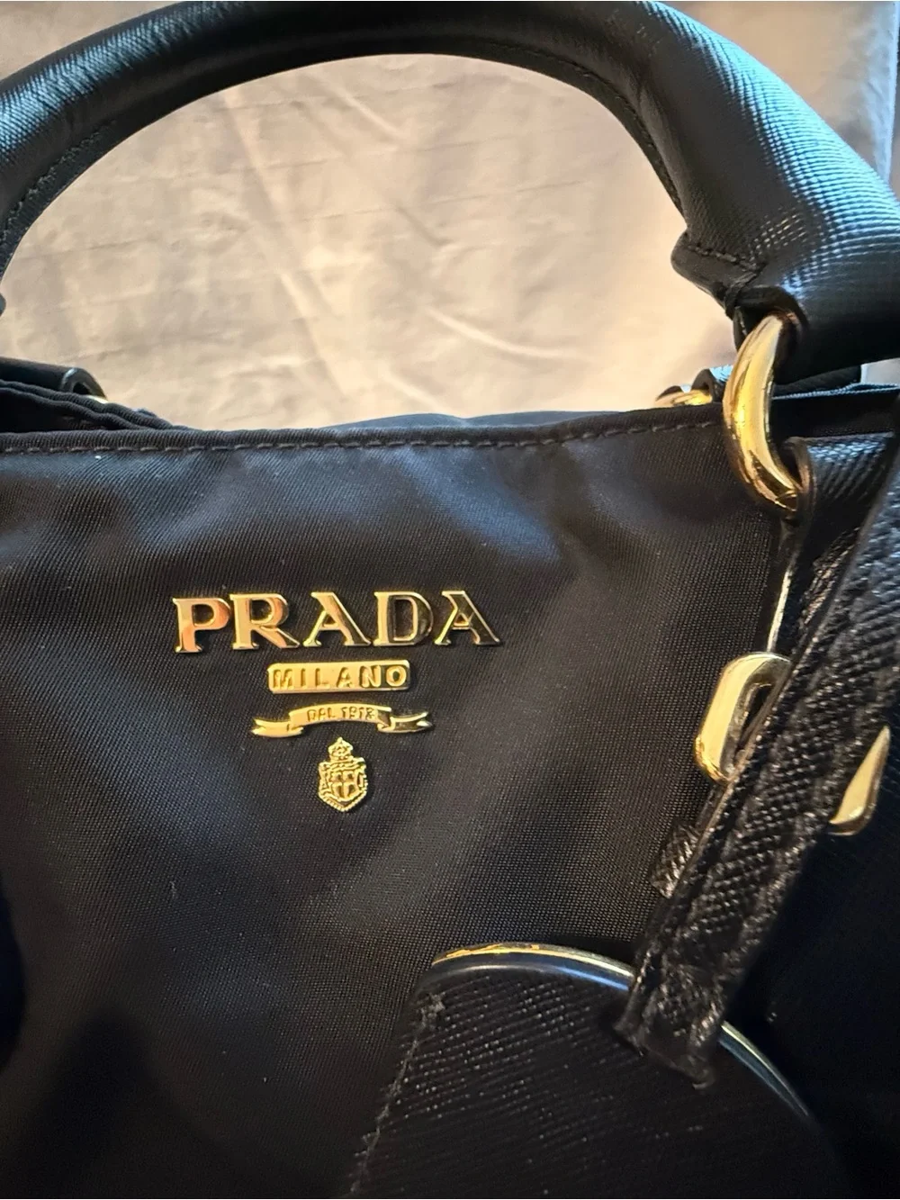 Prada black nylon